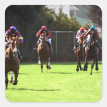 Horse Racing Field Stickers