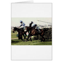Horse Racing Greeting Cards
