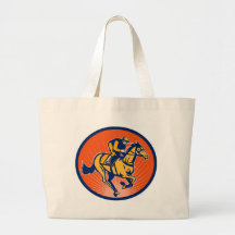 horse racing jockey sport canvas bag