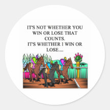horse racing kentucky derby round stickers