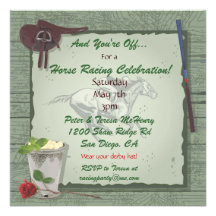 Horse Racing Party Invitation