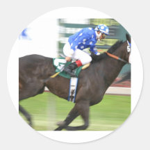 Horse racing sticker
