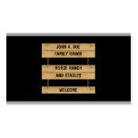 Horse Ranch Stables Cattle Farm Stripes Business Card Templates