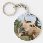 Horse razzberry keychain
