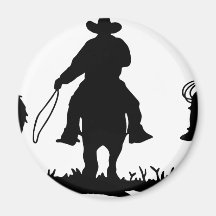 horse riders magnets