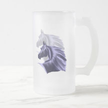 Horse Silhouette Shadowed Mug