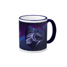 Horse Silhouette Shadowed Oval Mug