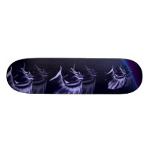 Horse Silhouette Shadowed Skateboard