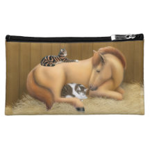 Horse Stable Cat Friends Bagettes Bag Cosmetics Bags