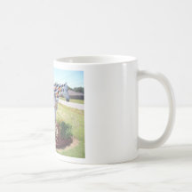 Horse statue coffee mug
