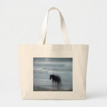 Horse walking the beach Newport Rhode Island Bags