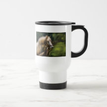 Horse - White Stallion Coffee Mugs