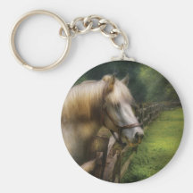 Horse - White Stallion Key Chains