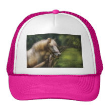 Horse - White Stallion Mesh Hats