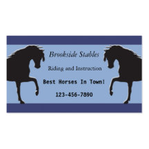 Horseback Riding Business Card