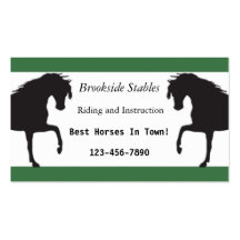 Horseback Riding Business Card