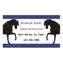 Horseback Riding Business Card