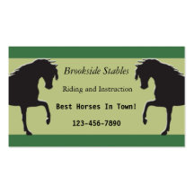 Horseback Riding Business Card