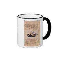 Horseman drawing his bow mugs