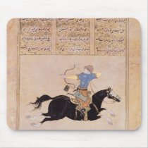 Horseman drawing his bow mousepads