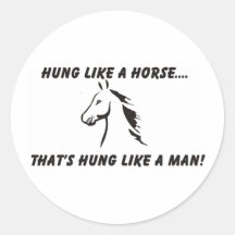 Horseman Round Sticker