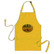 Horses: Mama and Baby Horse Lying Down Aprons