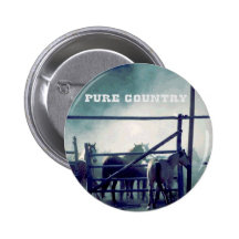 Horses Pure Country Pinback Buttons
