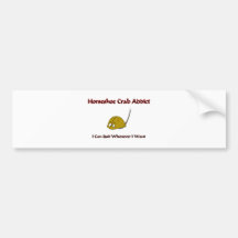 Horseshoe Crab Addict Bumper Sticker