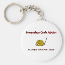 Horseshoe Crab Addict Keychains