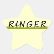 Horseshoe RINGER Star Sticker