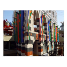 Horton Plaza Banners Malls Postcard