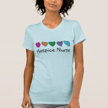 Hospice Nurse Hearts T-Shirt