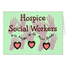 Hospice Social Workers "Angels With Many Hands" Greeting Card