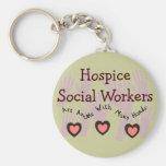Hospice Social Workers "Angels With Many Hands" Key Chains