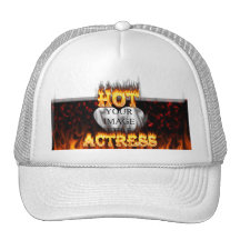 Hot actress fire and flames hats