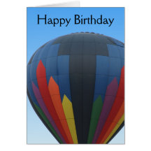 Hot Air Balloon Birthday Card