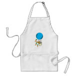 hot air balloon bunny dropping carrots apron