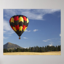 Hot Air Balloon near Wanaka, South Island, New Print