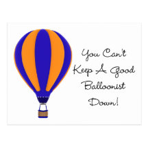 Hot Air Balloonist Postcard
