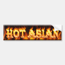 hot asian bumper sticker
