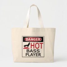 Hot Bass Player Canvas Bag