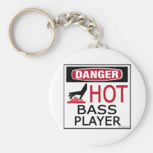 Hot Bass Player Key Chains