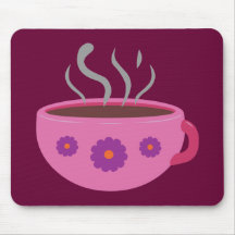 Hot Cup of Coffee Mousepads
