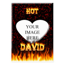Hot David fire and flames red marble. Business Card Templates