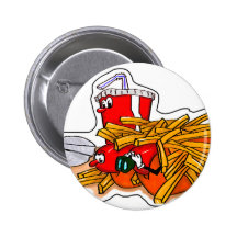 Hot Dogs and Soda Company Button