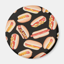 Hot Dogs Refrigerator Magnet