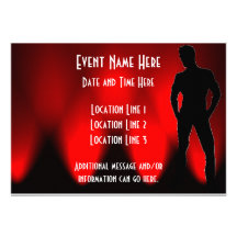 Hot Guy Party Invitations II