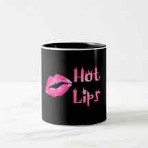 HOT HOT HOT LIPS by SHARON SHARPE Coffee Mug