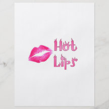 HOT HOT HOT LIPS by SHARON SHARPE Flyers