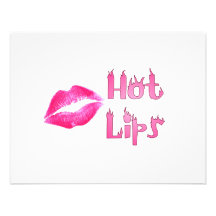 HOT HOT HOT LIPS by SHARON SHARPE Personalized Invite